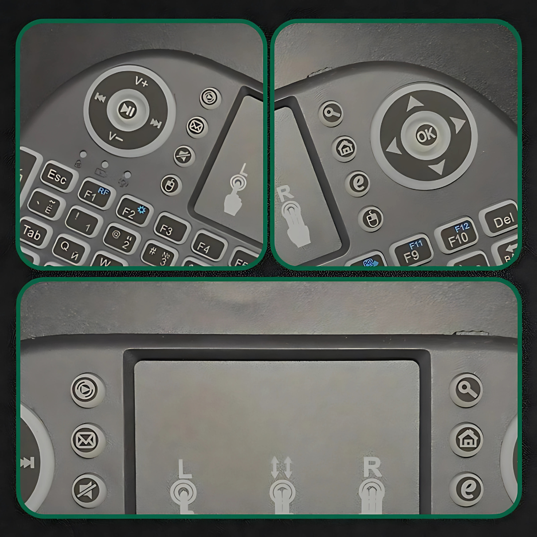 MINI TECLADO INALÁMBRICO BACKLIT – Control total para tu TV o PC desde el sofá
