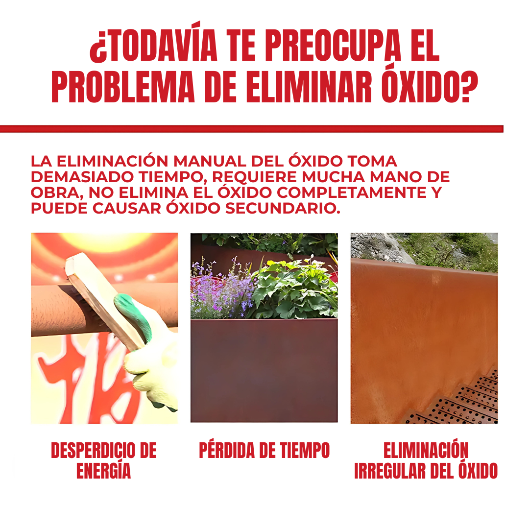 Pintura Para Óxido x 100 ml – Elimina el óxido y protege el metal por años