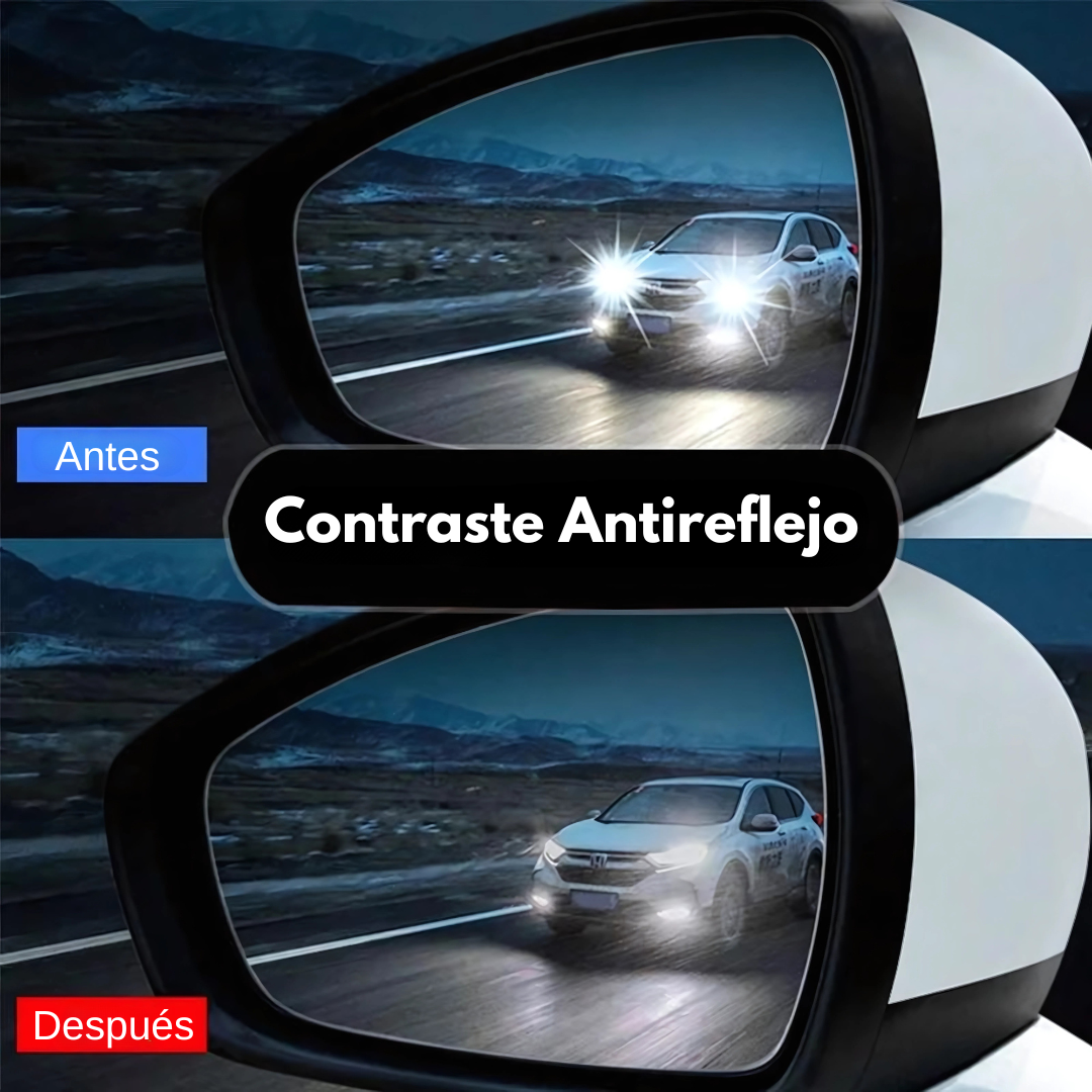 PACK X4 ANTIEMPAÑANTE PARA RETROVISOR – Visibilidad clara en lluvia, neblina o noche