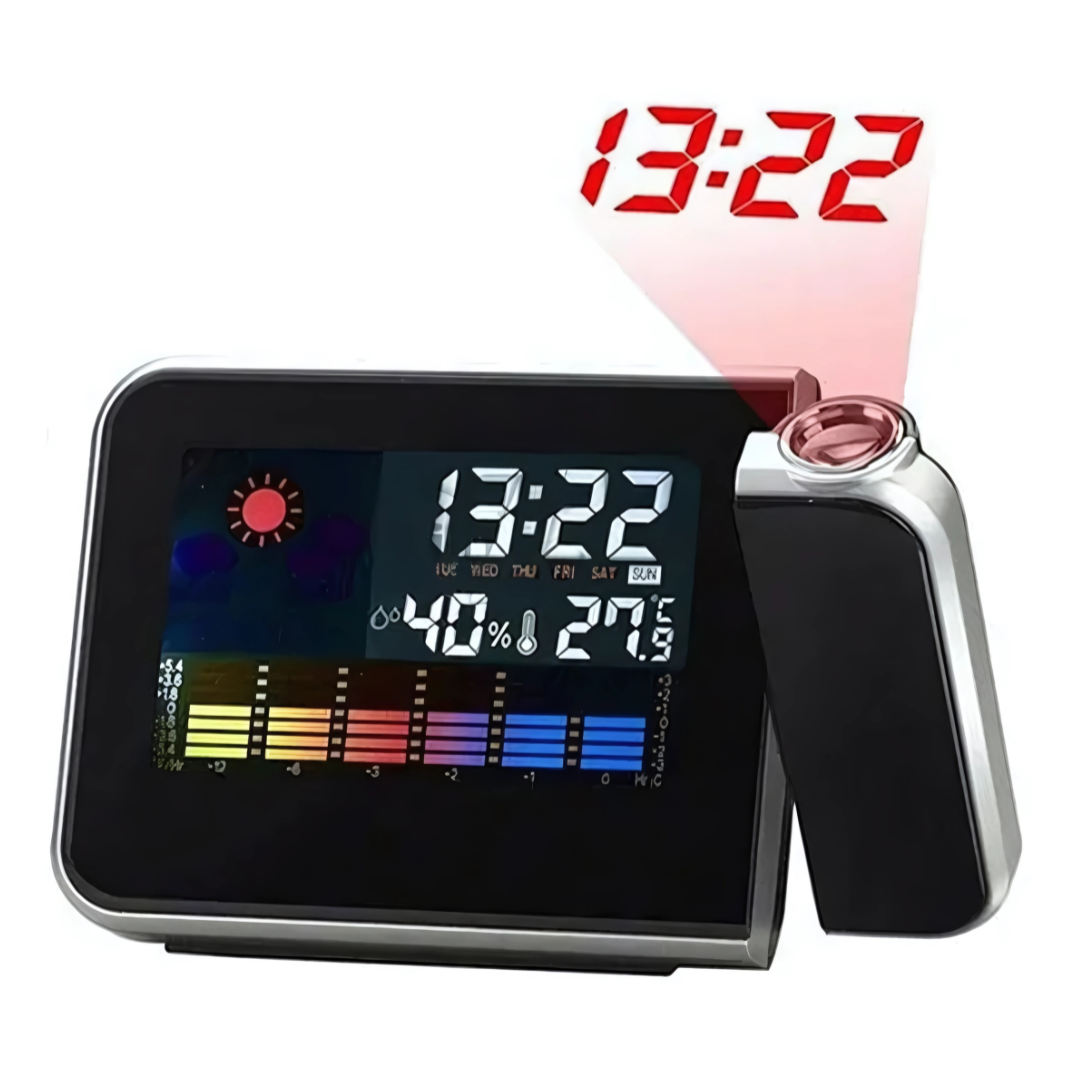 RELOJ DESPERTADOR PROYECTOR – Proyecta la hora en tu techo mientras duermes