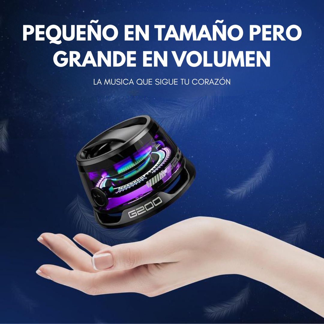 MINI BOCINA ALTAVOZ PORTÁTIL MAGNÉTICO – Sonido potente, fijación segura y música donde quieras