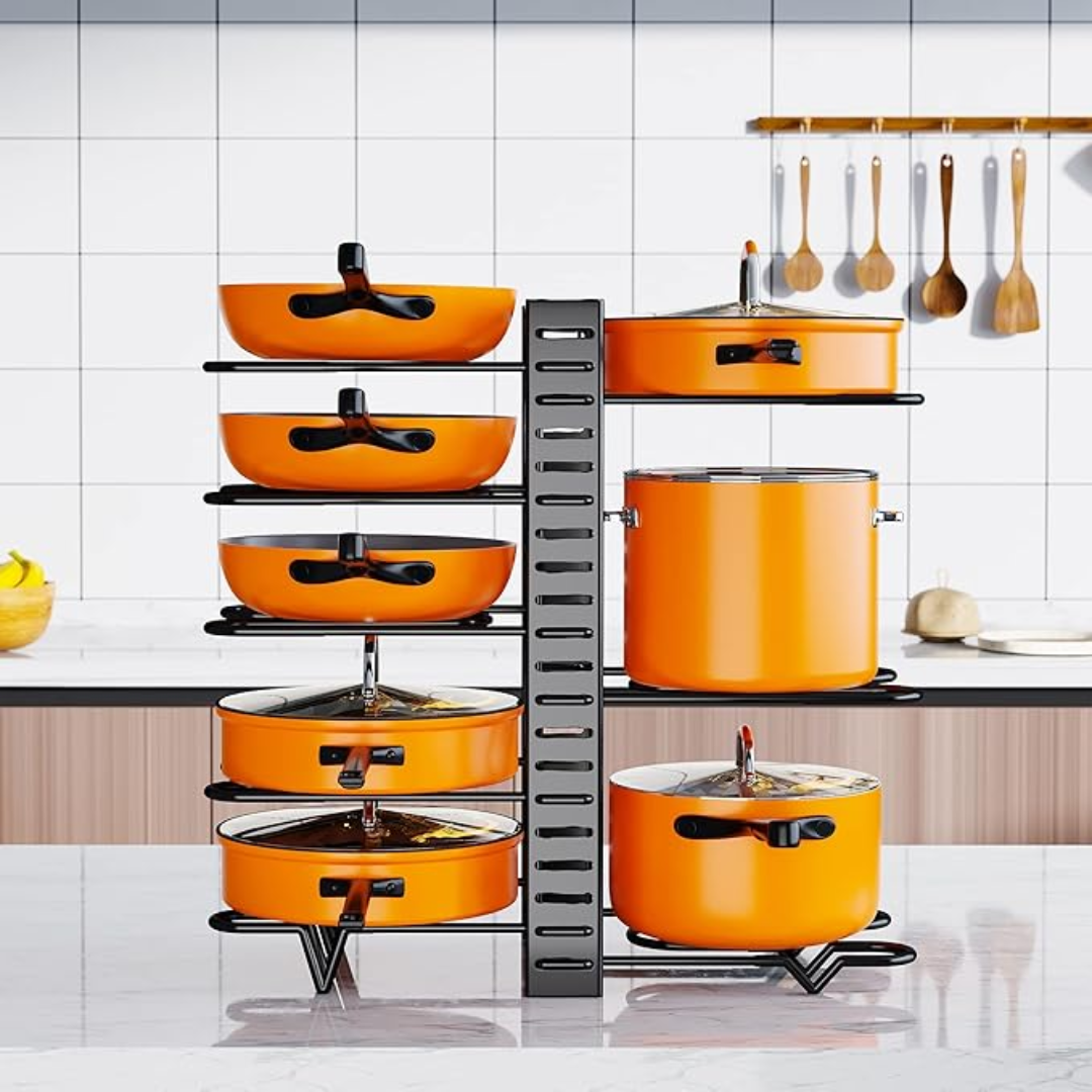 ORGANIZADOR DE OLLAS Y SARTENES – Orden y practicidad en tu cocina