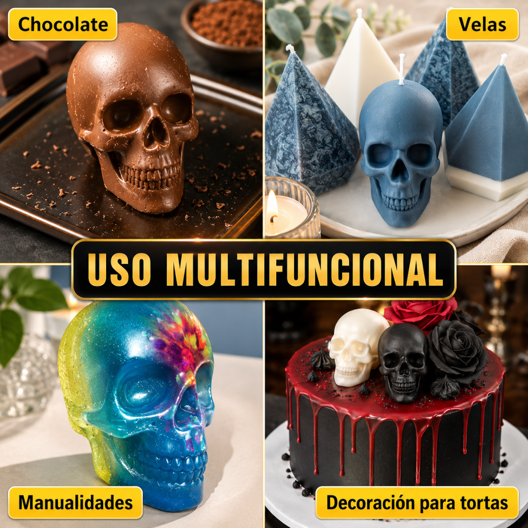 MOLDE DE HIELO CRÁNEO (PACK x2) – Hielos 3D para bebidas más llamativas y originales