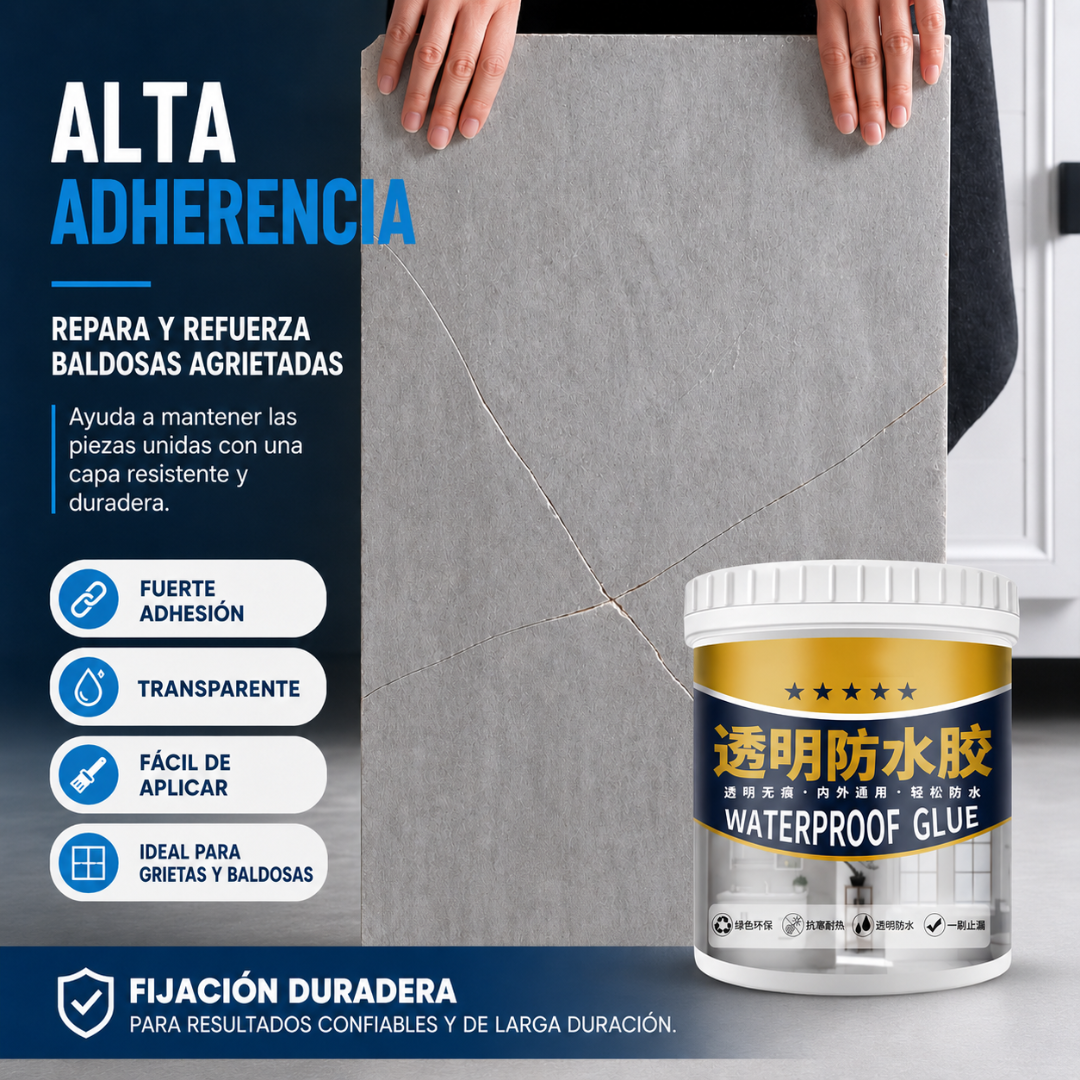 ADHESIVO IMPERMEABLE UNIVERSAL — Sella, protege y evita filtraciones