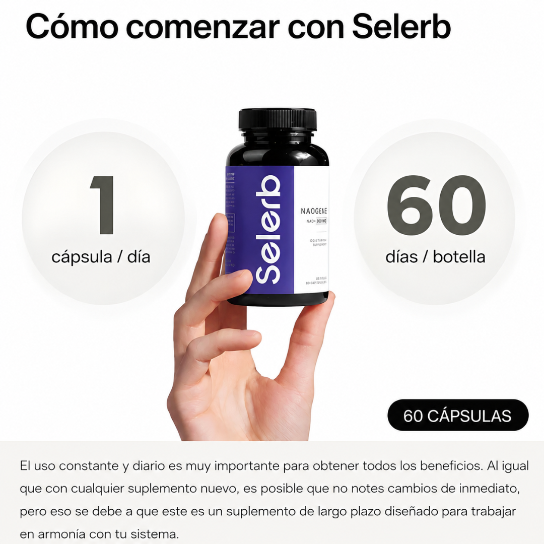 SELER B NAD+ MEN'S COMPLEX 60 CAPS — Energía, rendimiento y vitalidad masculina desde adentro