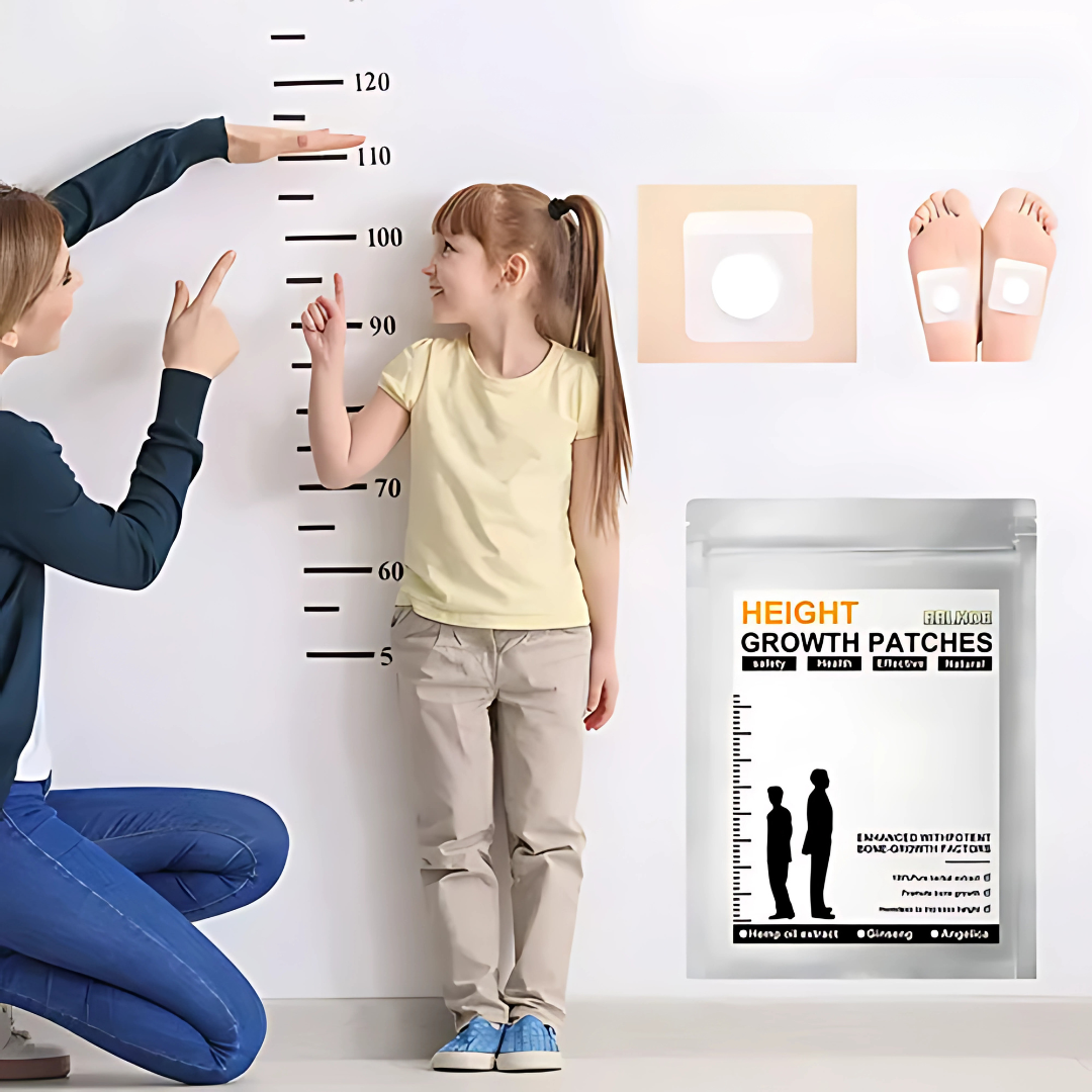 PARCHE DE CRECIMIENTO DE ALTURA 16 PIEZAS – Apoyo natural para maximizar tu potencial
