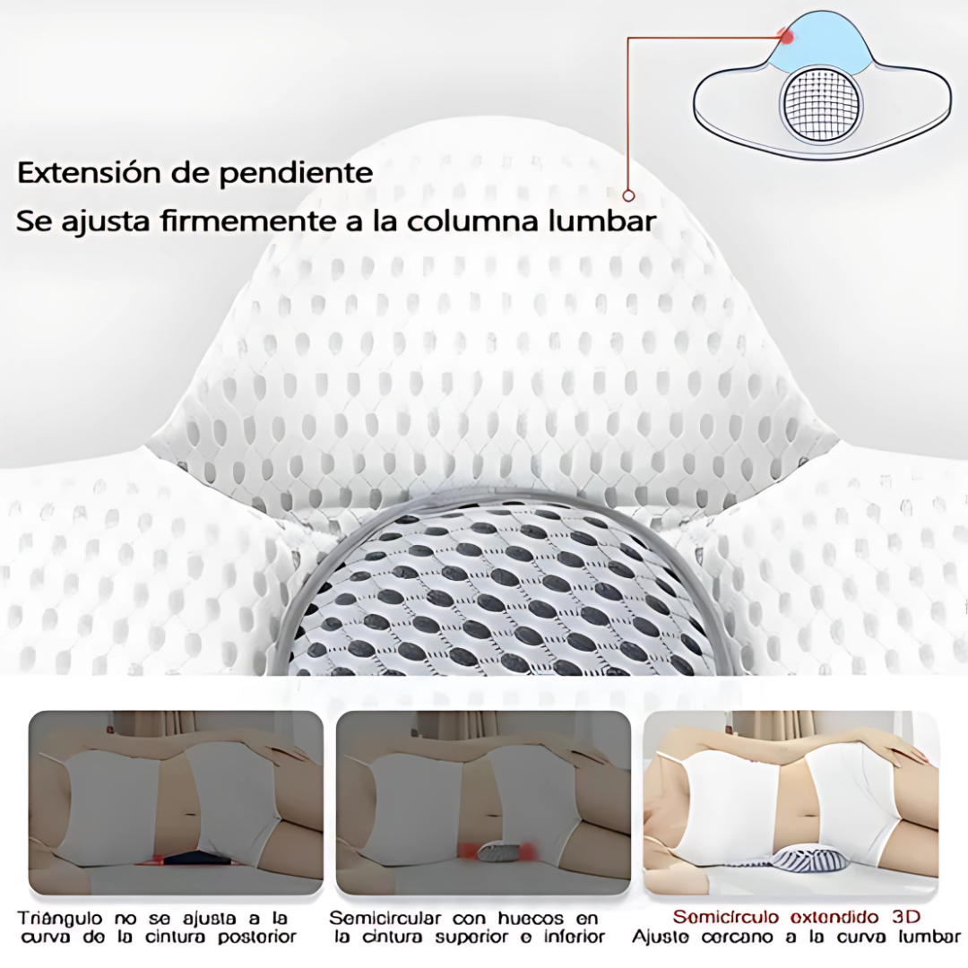 ALMOHADA LUMBAR ORTOPÉDICA – Alivio inmediato para tu espalda baja
