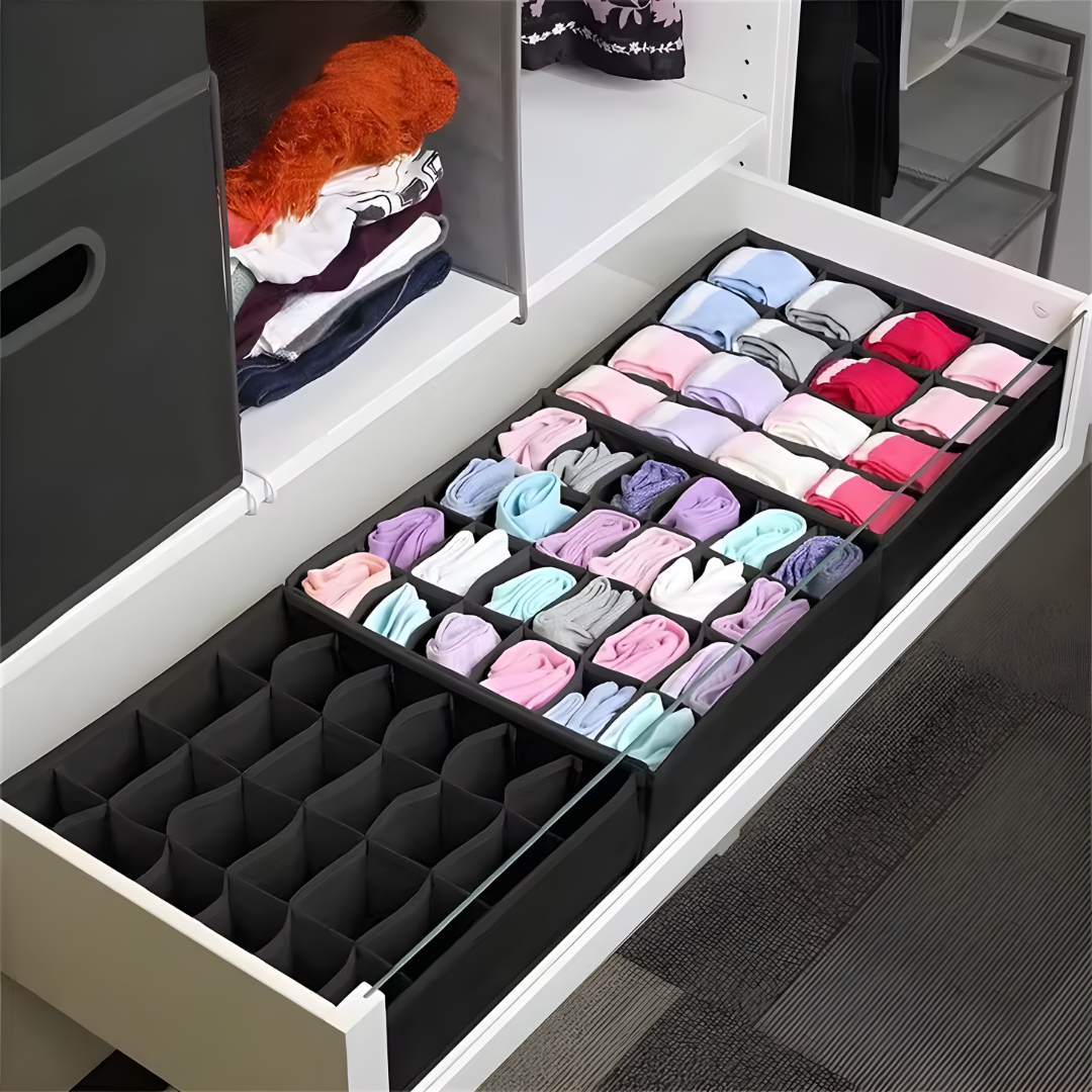 ORGANIZADOR DE ROPA INTERIOR CON ESPACIOS – Orden perfecto, cada prenda en su lugar