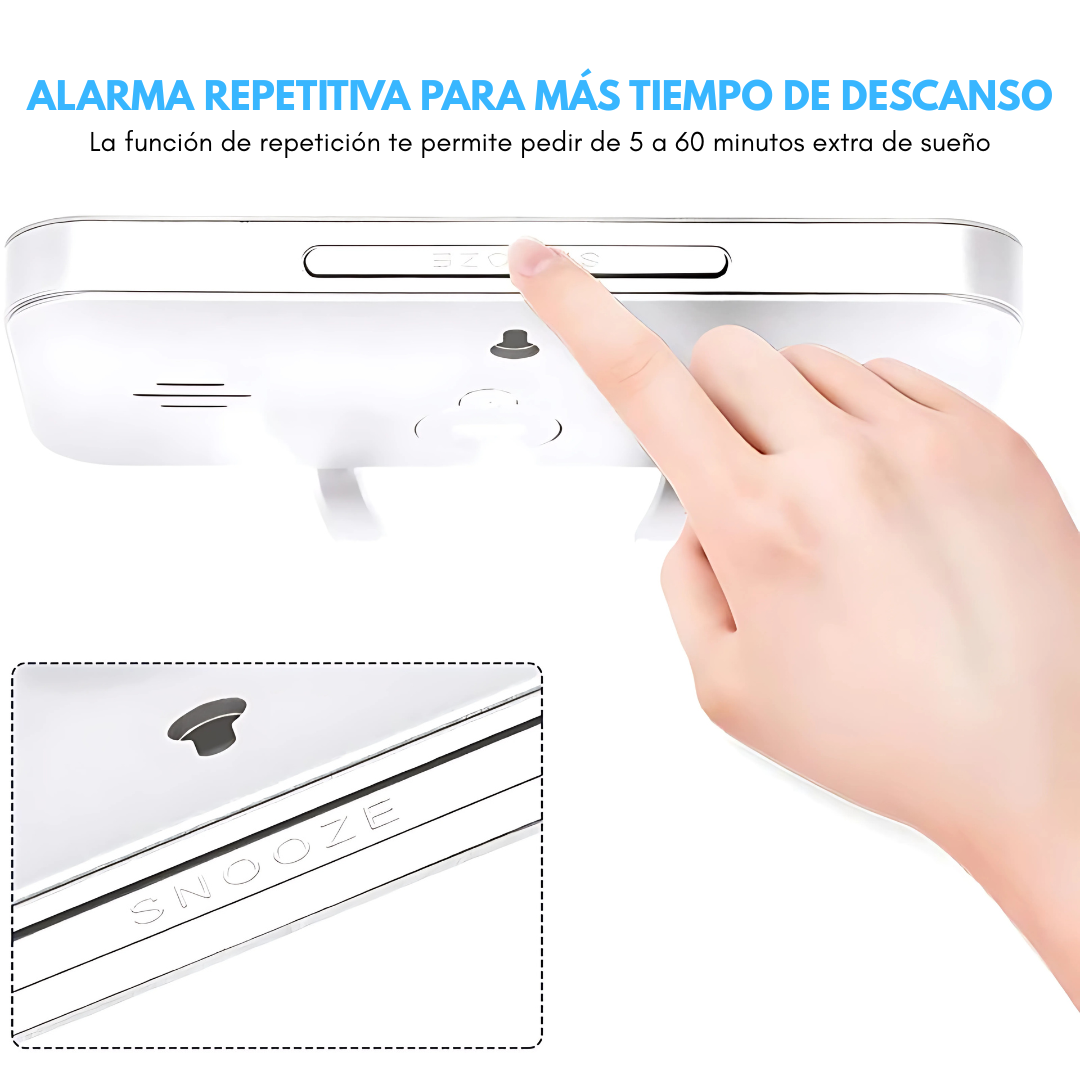 RELOJ DESPERTADOR ESPEJO – Tu tiempo bajo control con estilo y modernidad