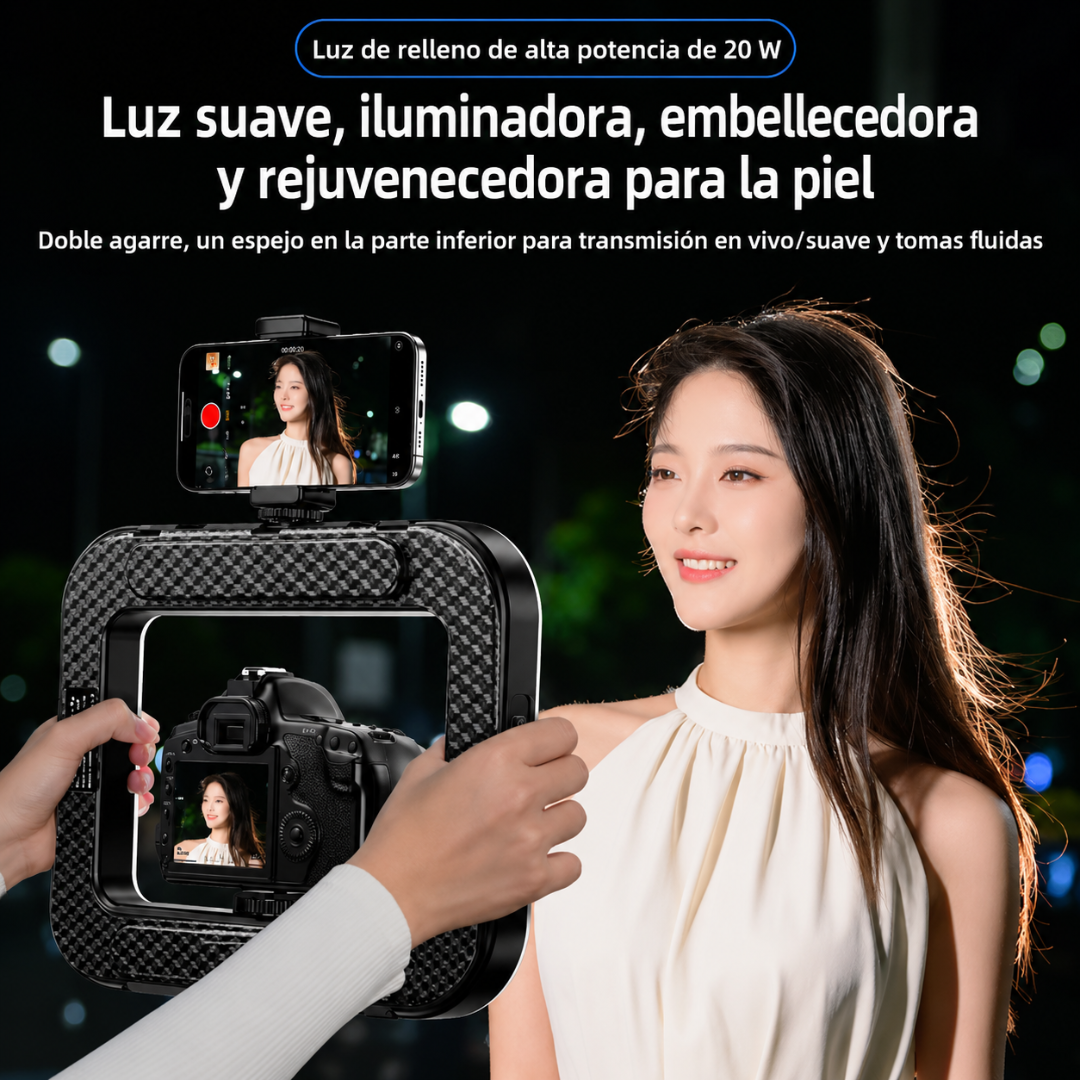 LUZ LED PARA GRABACION — Iluminacion profesional para tu contenido desde casa