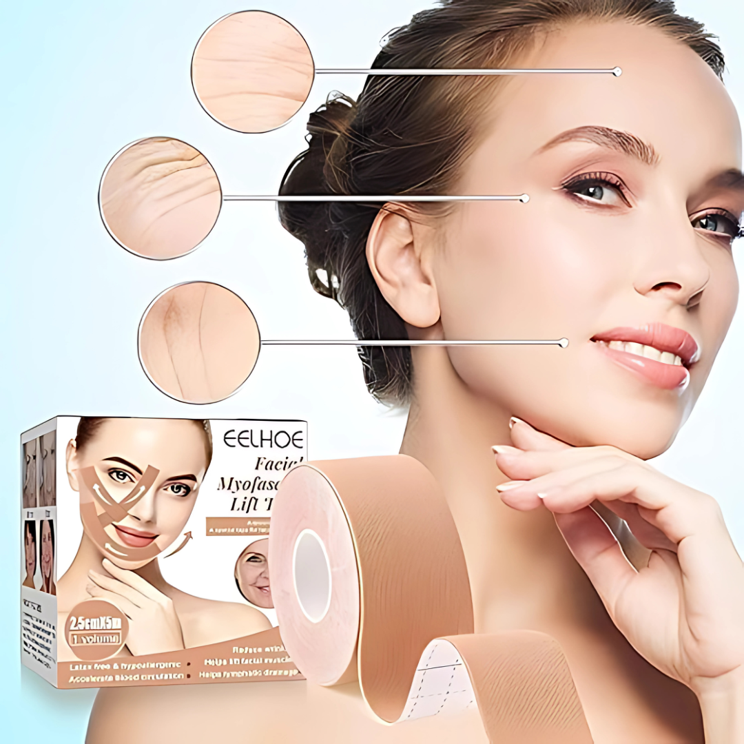 LIFT TAPE FACIAL (PACK X2) – Efecto lifting instantáneo sin cirugía ni dolor