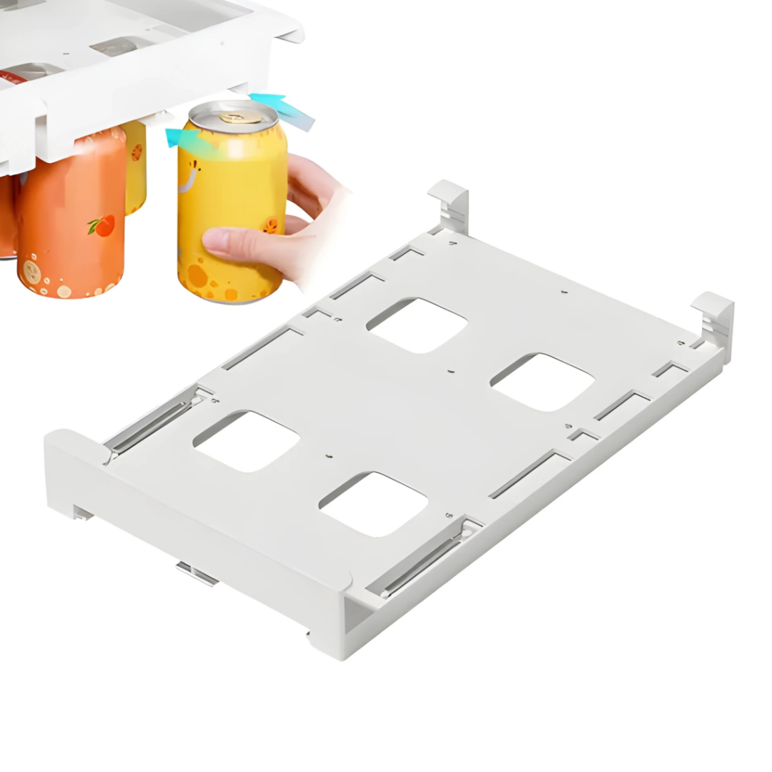 ORGANIZADOR DE LATAS COLGANTE PARA REFRIGERADOR – Ahorra espacio al instante