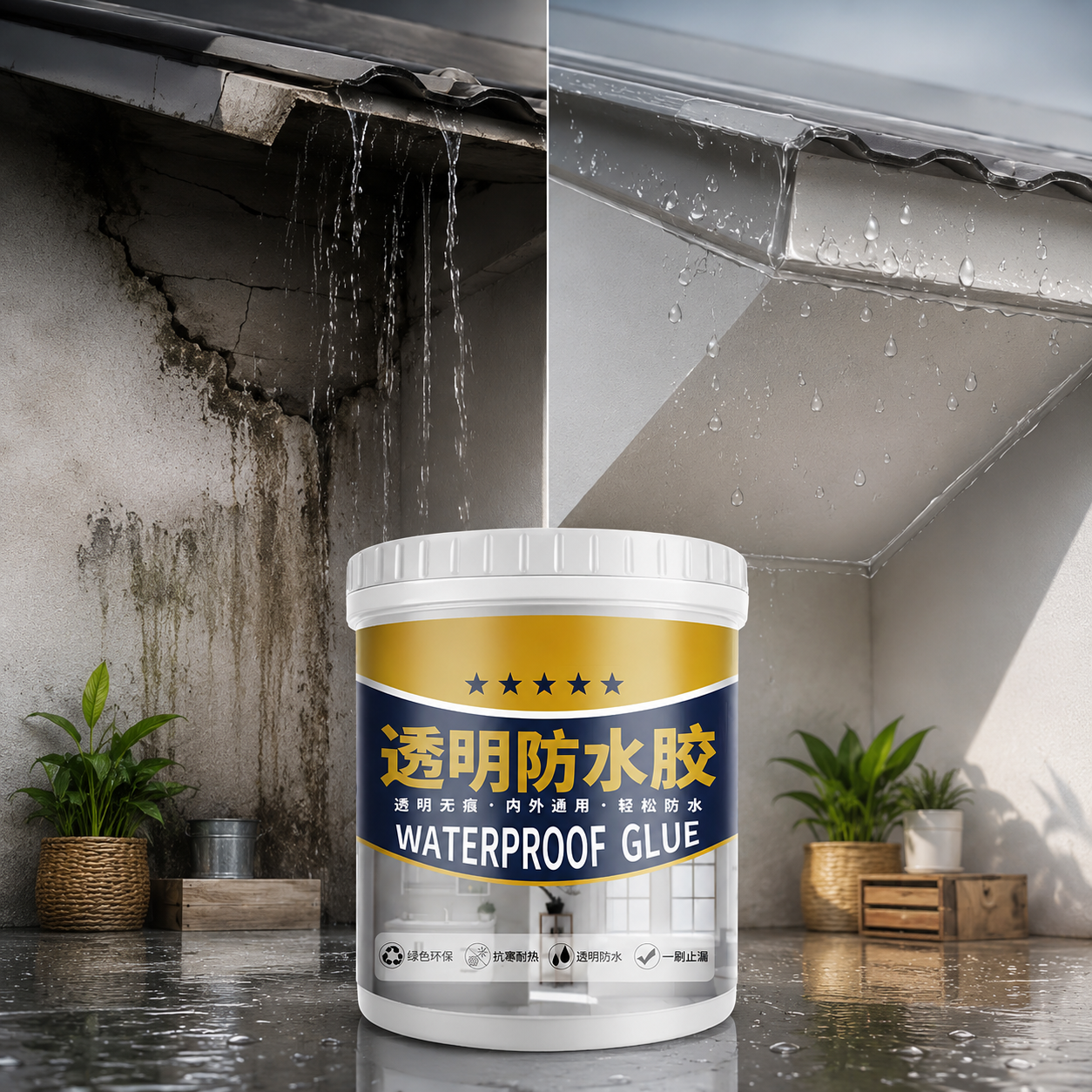 ADHESIVO IMPERMEABLE UNIVERSAL — Sella, protege y evita filtraciones