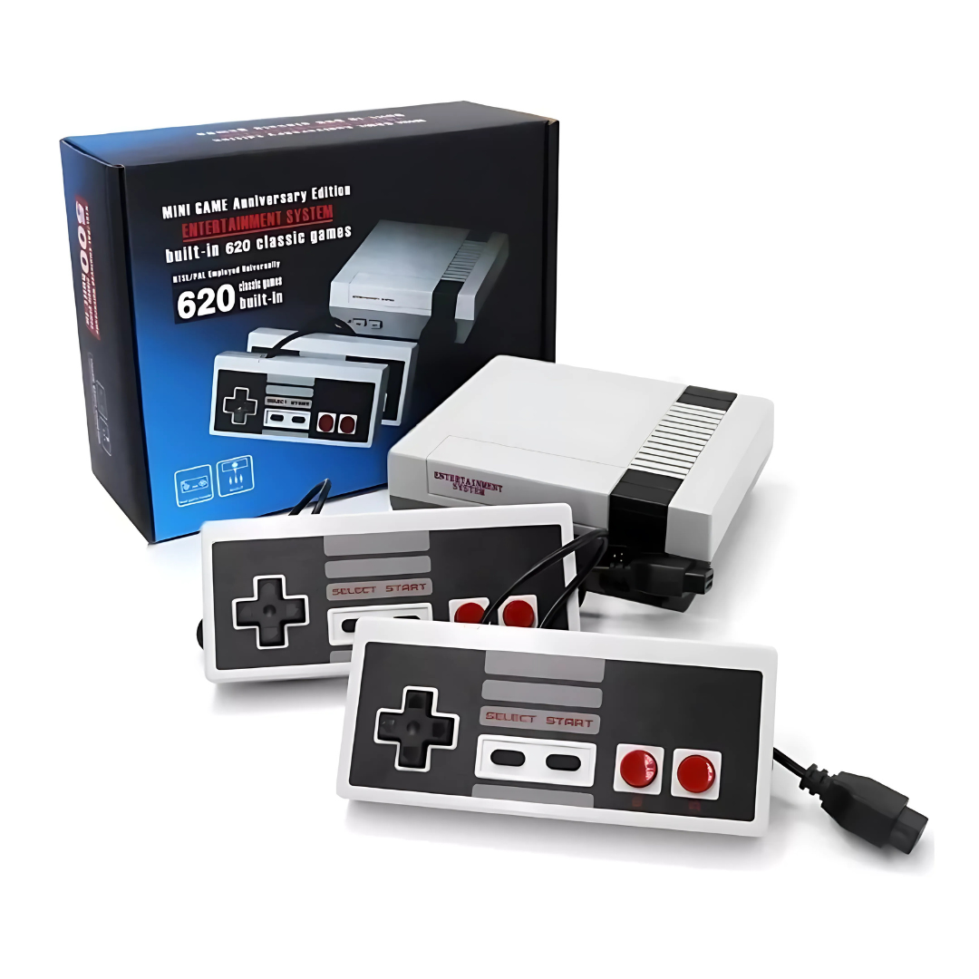 Mini Consola NostalGear - 620 juegos, infinitos recuerdos: la consola que une generaciones.