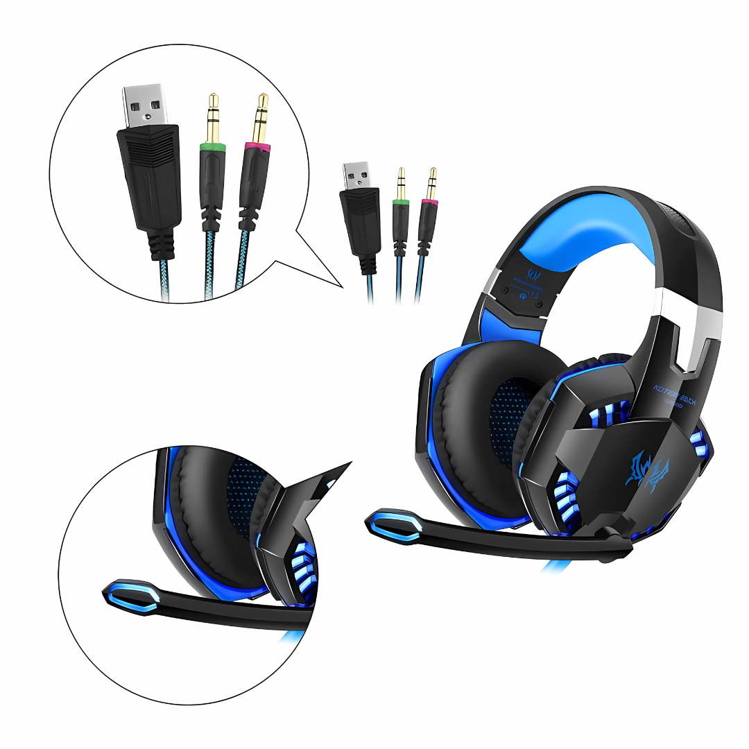 AUDÍFONOS GAMER GM-30 20430-1 – Sumérgete en cada partida con sonido envolvente