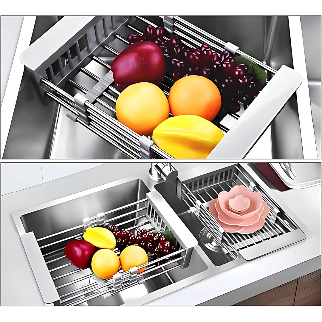 ESCURRIDOR EXPANSIBLE – Más espacio y comodidad para lavar y escurrir en tu cocina