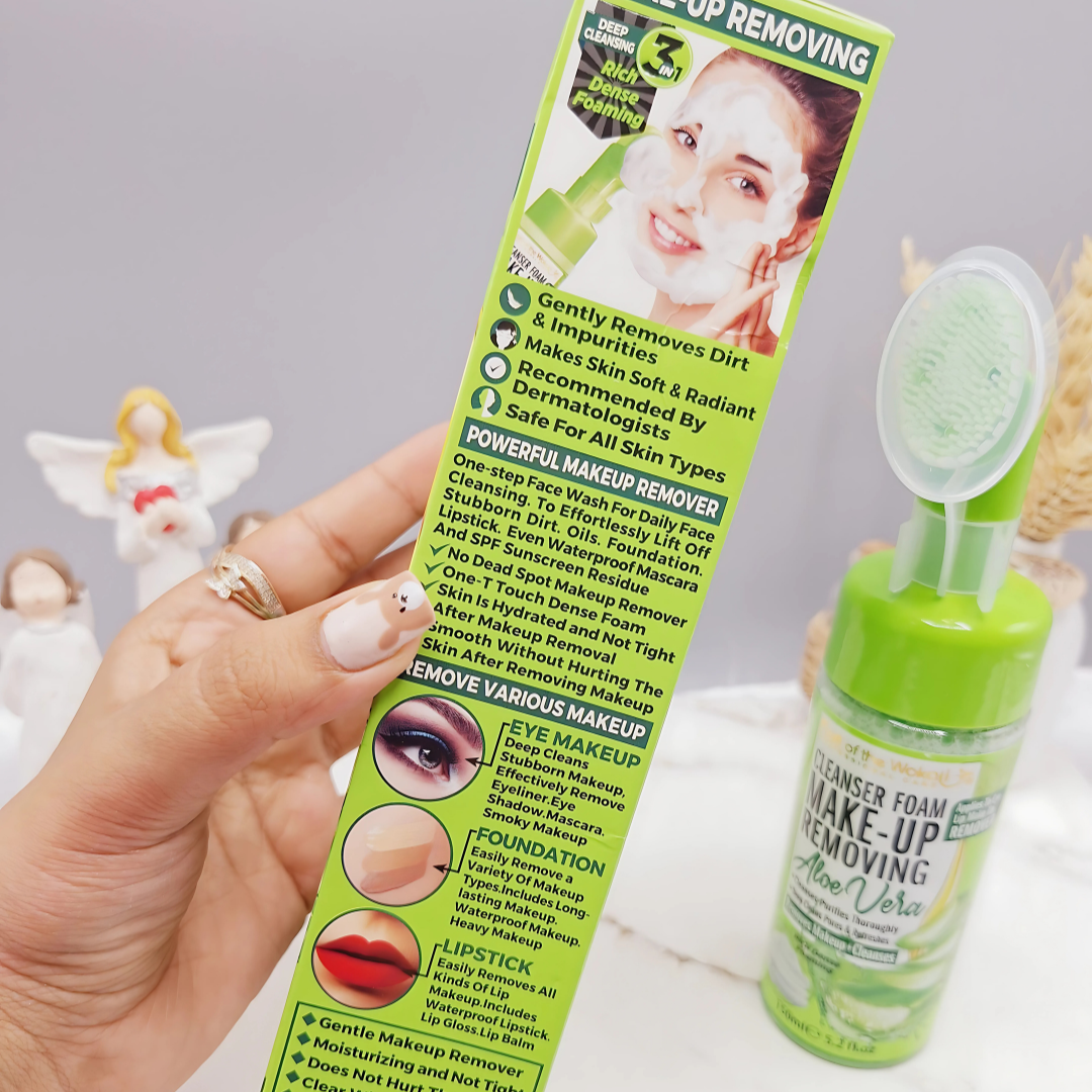 REMOVEDOR DE MAQUILLAJE (ALOE VERA) – Limpieza profunda con suavidad natural