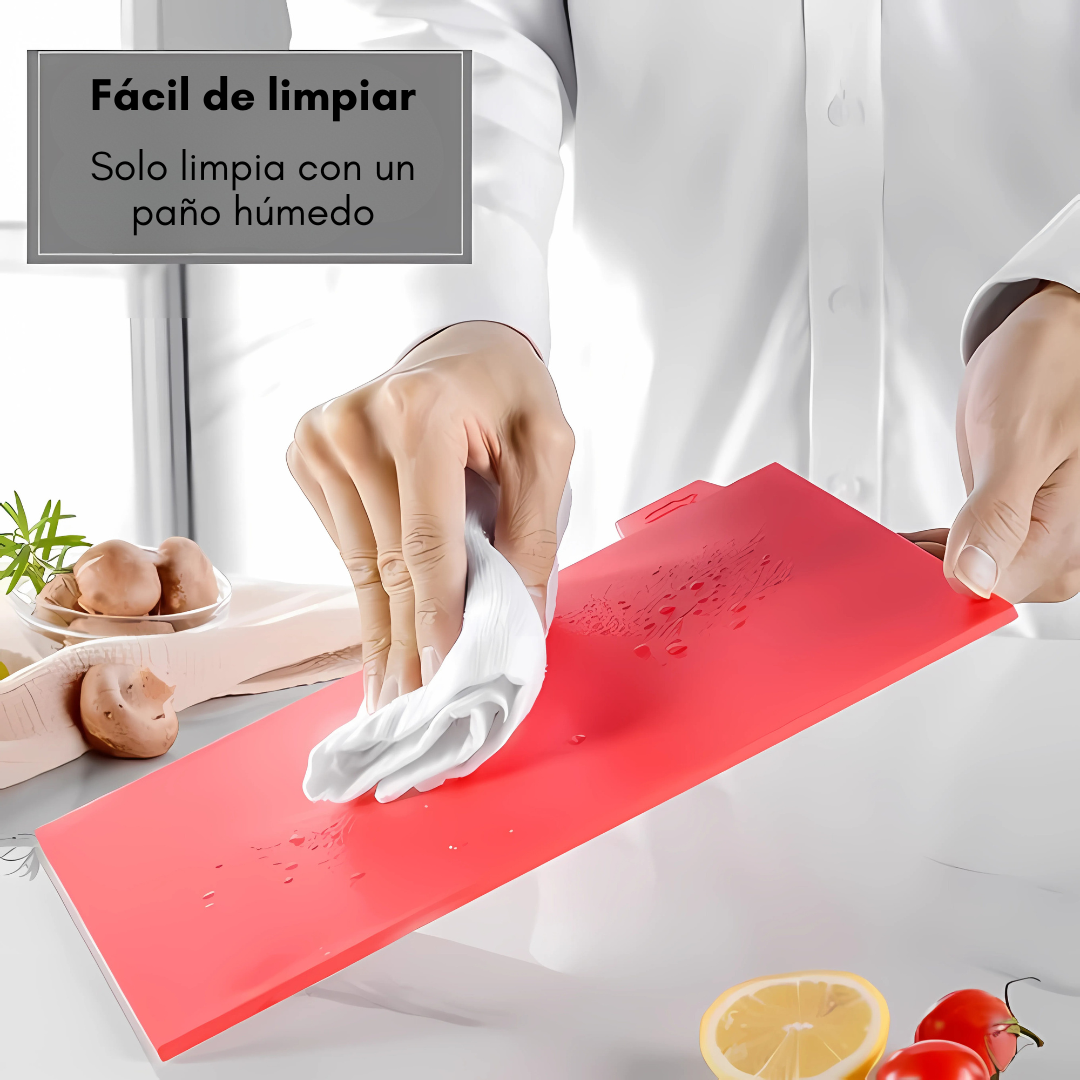 TABLA DE PICAR – Pica, enrolla y guarda sin ensuciar
