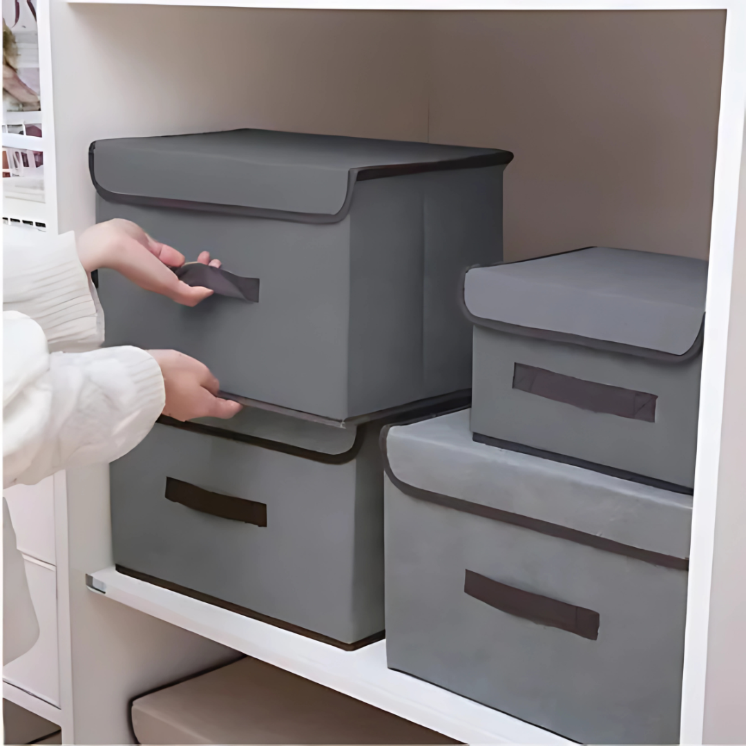 KIT DE CAJAS ORGANIZADORAS DE TELA – Orden práctico y versátil