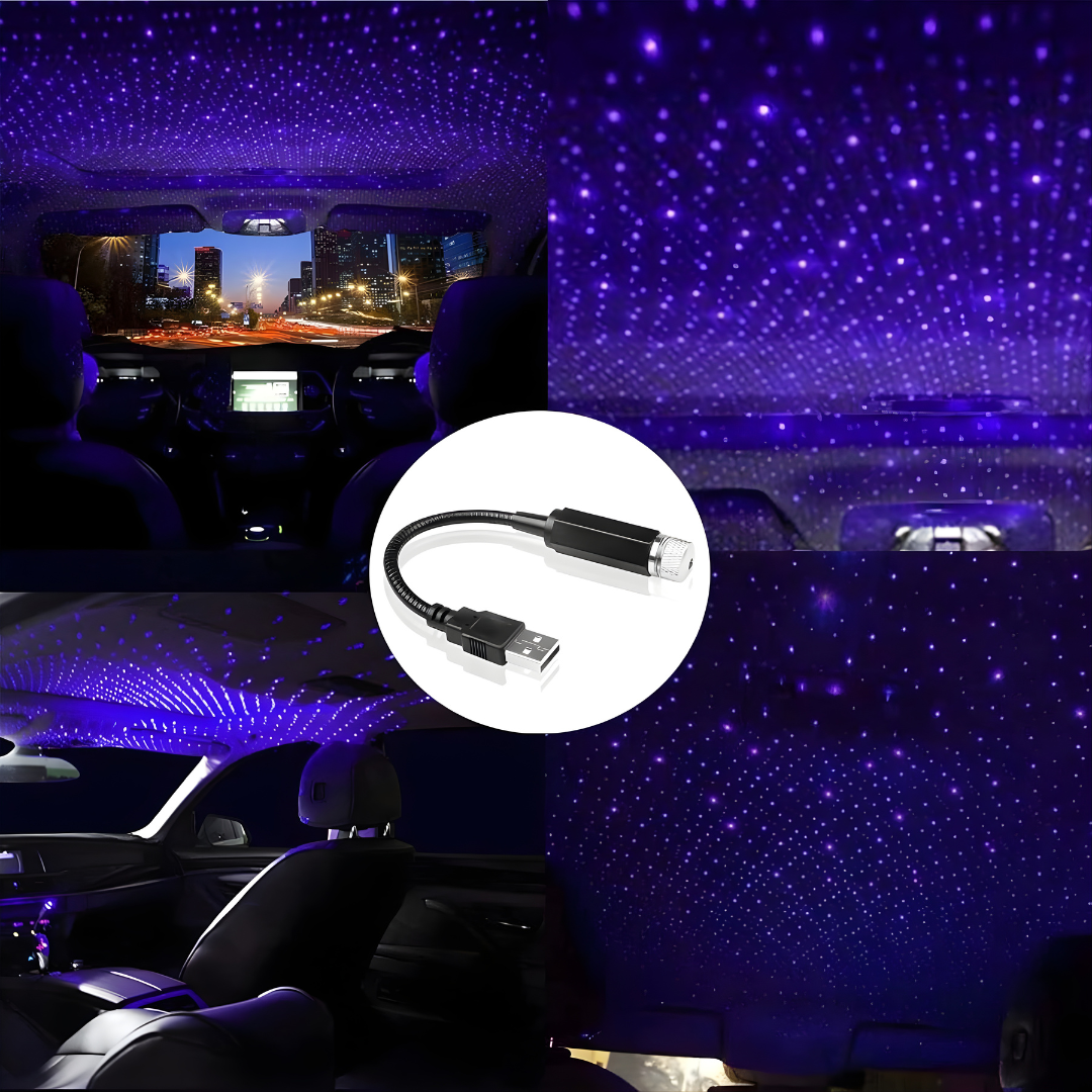 PROYECTOR LED USB — El ambiente de lujo que transforma cada trayecto