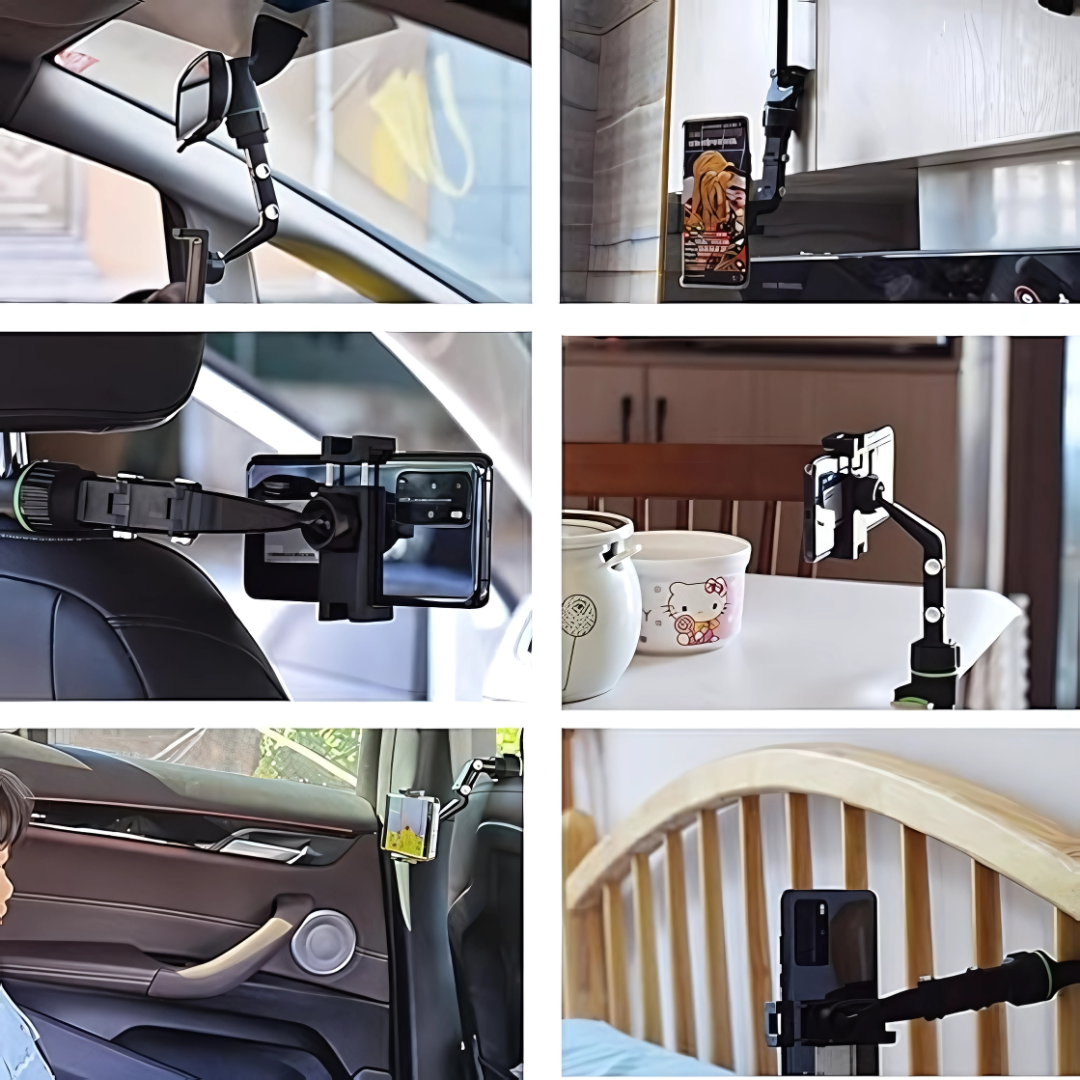 SOPORTE PARA CELULAR RETROVISOR – Manejo visible y seguro