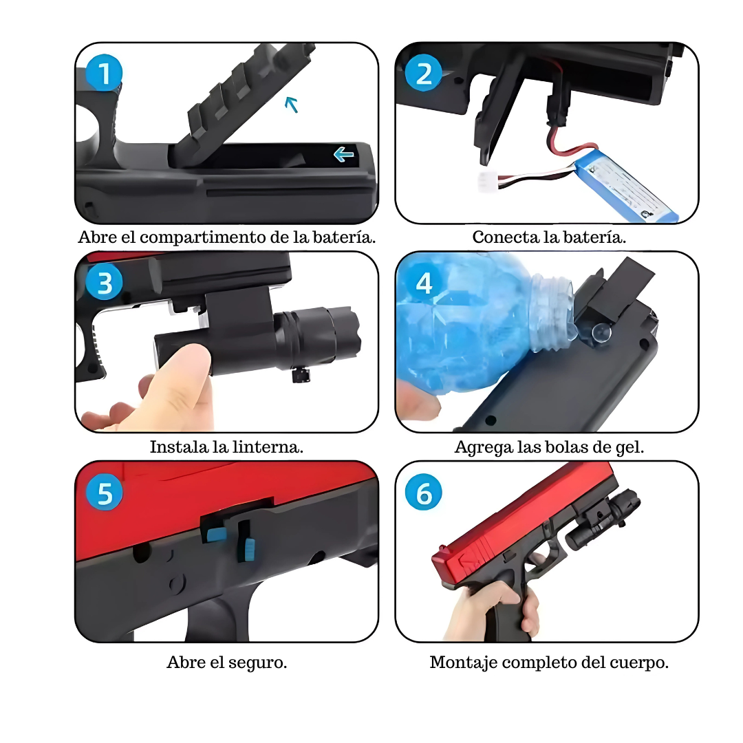 PISTOLA ELÉCTRICA – Diversión y adrenalina en cada juego