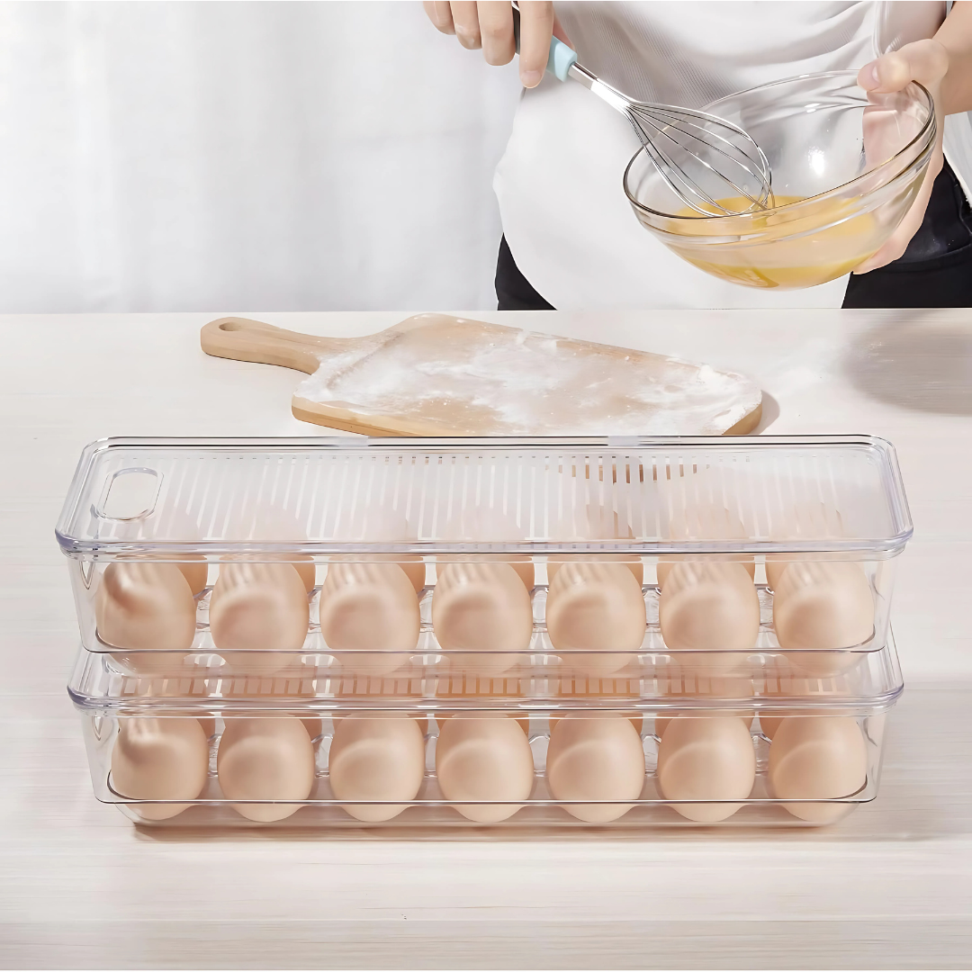 CONTENEDOR DE HUEVOS 14 ESPACIOS – Orden y frescura en tu refrigerador