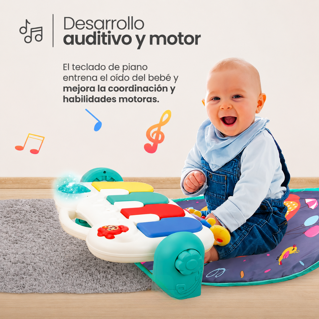 GIMNASIO PARA BEBÉS CON PIANO — Estimulación sensorial, aprendizaje temprano y diversión desde los primeros meses de vida
