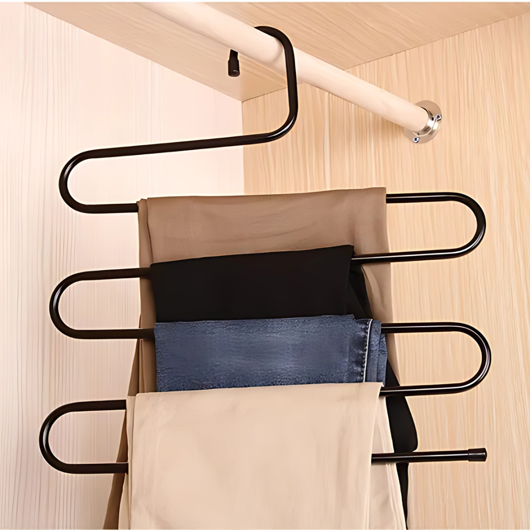 PERCHA MULTIFUNCIONAL (PACK*2) – Más orden, menos espacio ocupado en tu clóset