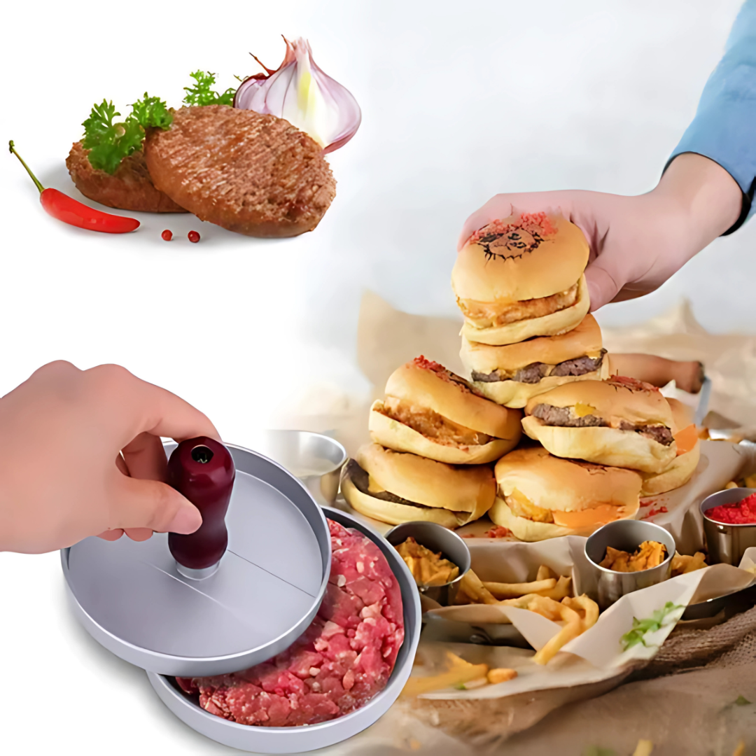 MOLDE PARA HACER TORTAS DE HAMBURGUESAS – Perfectas, firmes y listas en segundos