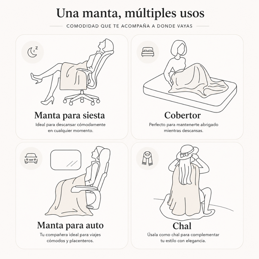 PONCHO – Suavidad y comodidad para descansar en cualquier lugar