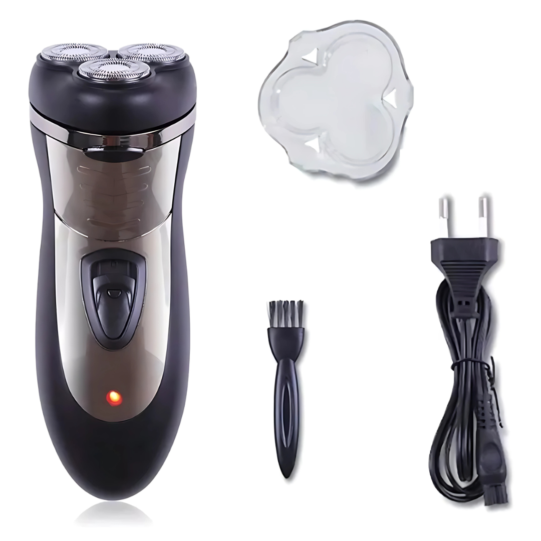 AFEITADORA 3 CABEZALES RECARGABLE USB – Afeitado rápido, suave y sin irritación