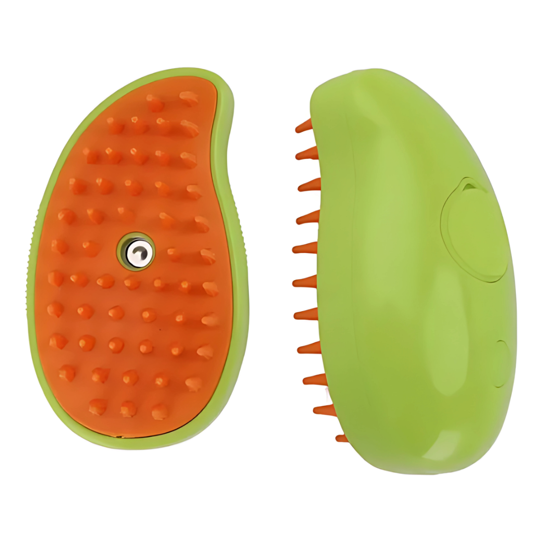 CEPILLO VAPORIZADOR MASCOTAS – Cepillado suave y sin estrés con limpieza profunda