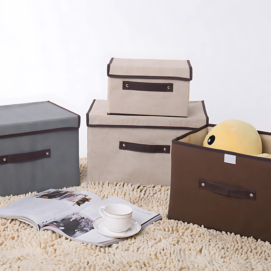 KIT DE CAJAS ORGANIZADORAS DE TELA – Orden práctico y versátil