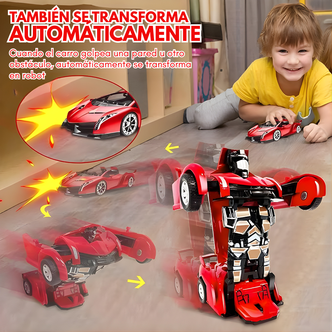 CARRO TRANSFORMER EL MEJOR REGALO PARA NIÑO – Diversión automática, transformación sorprendente y entretenimiento sin parar
