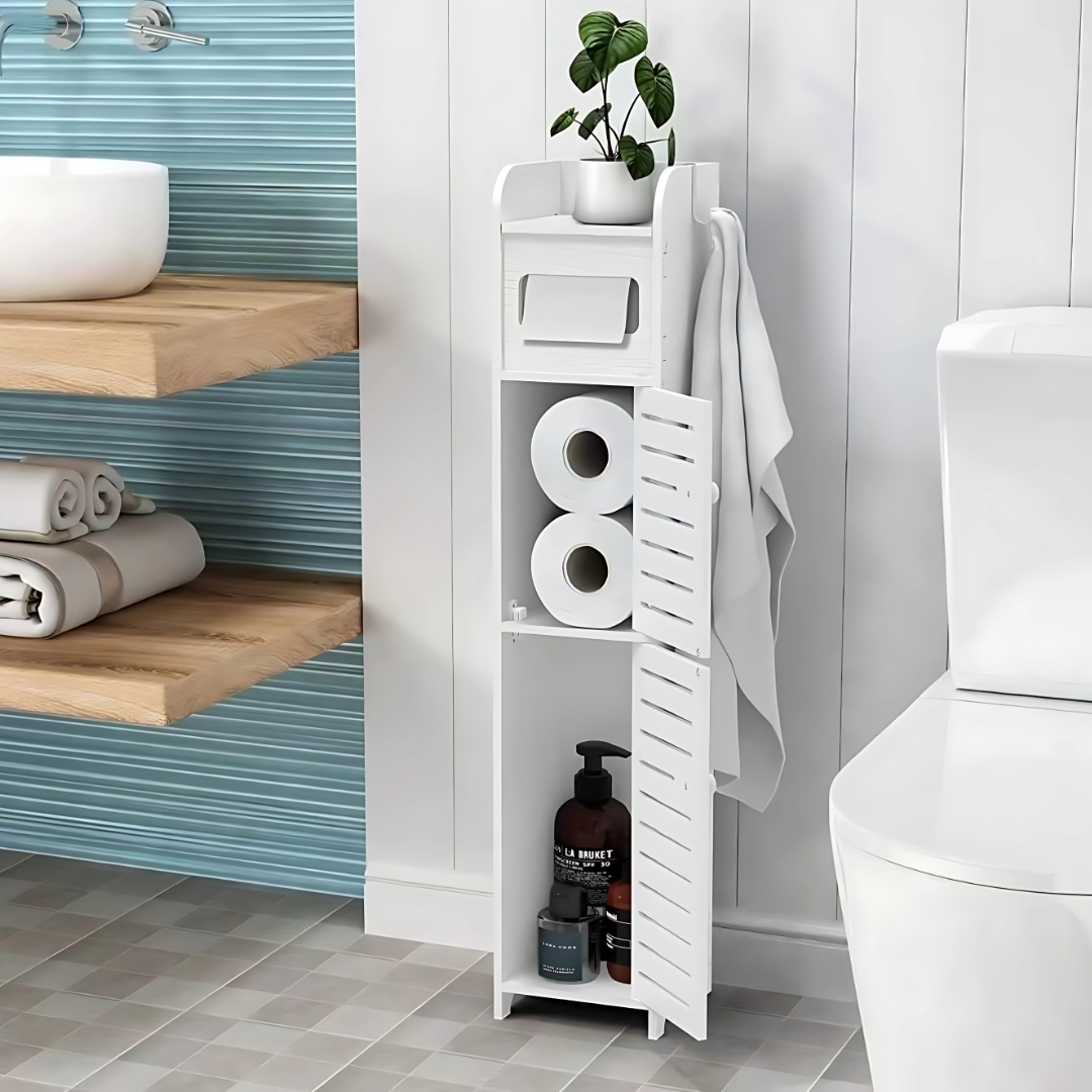 ORGANIZADOR DE BAÑO DE 1 PUERTA – Orden compacto y elegante para tu espacio