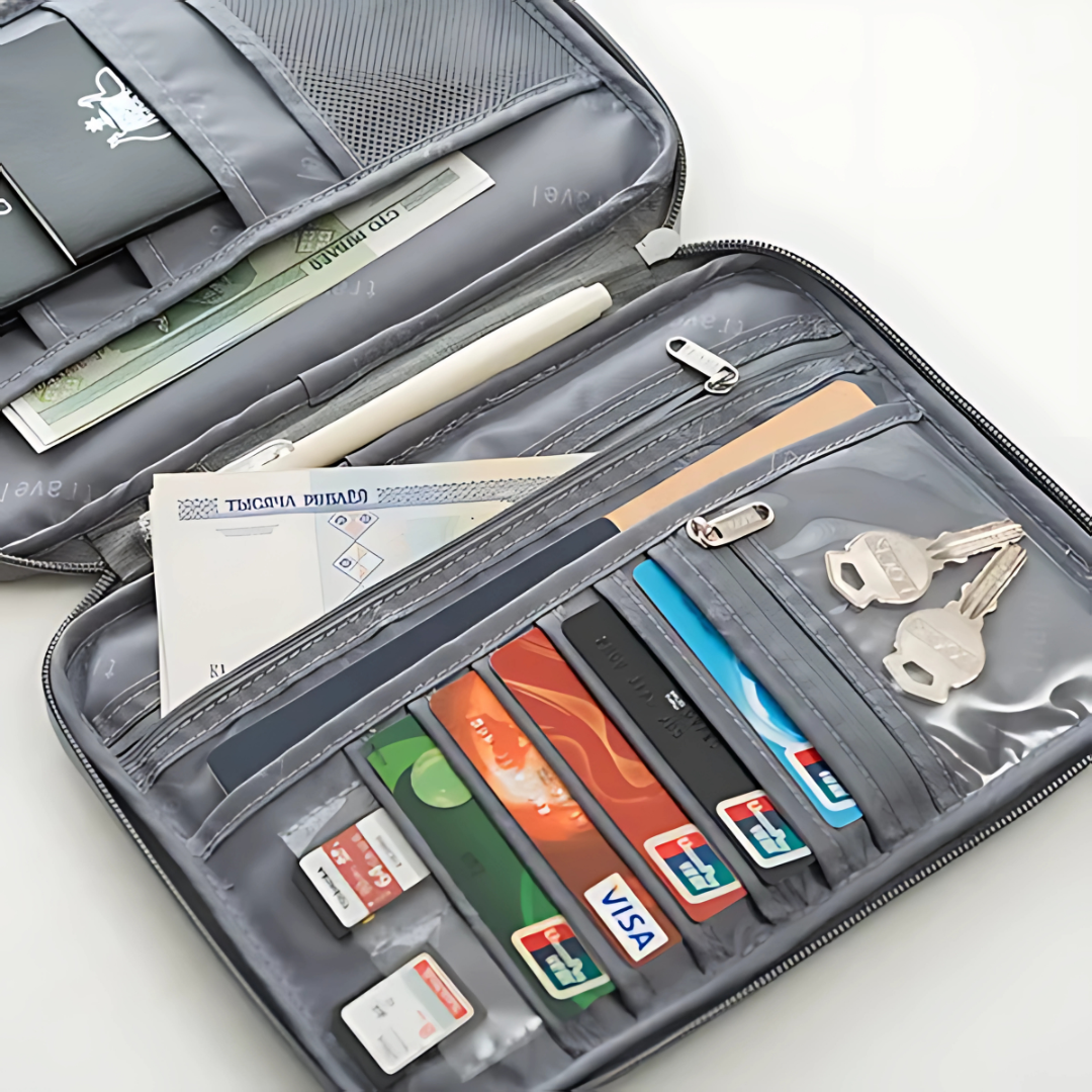 PORTA PASAPORTE DOCUMENTOS – Organización segura para tus viajes