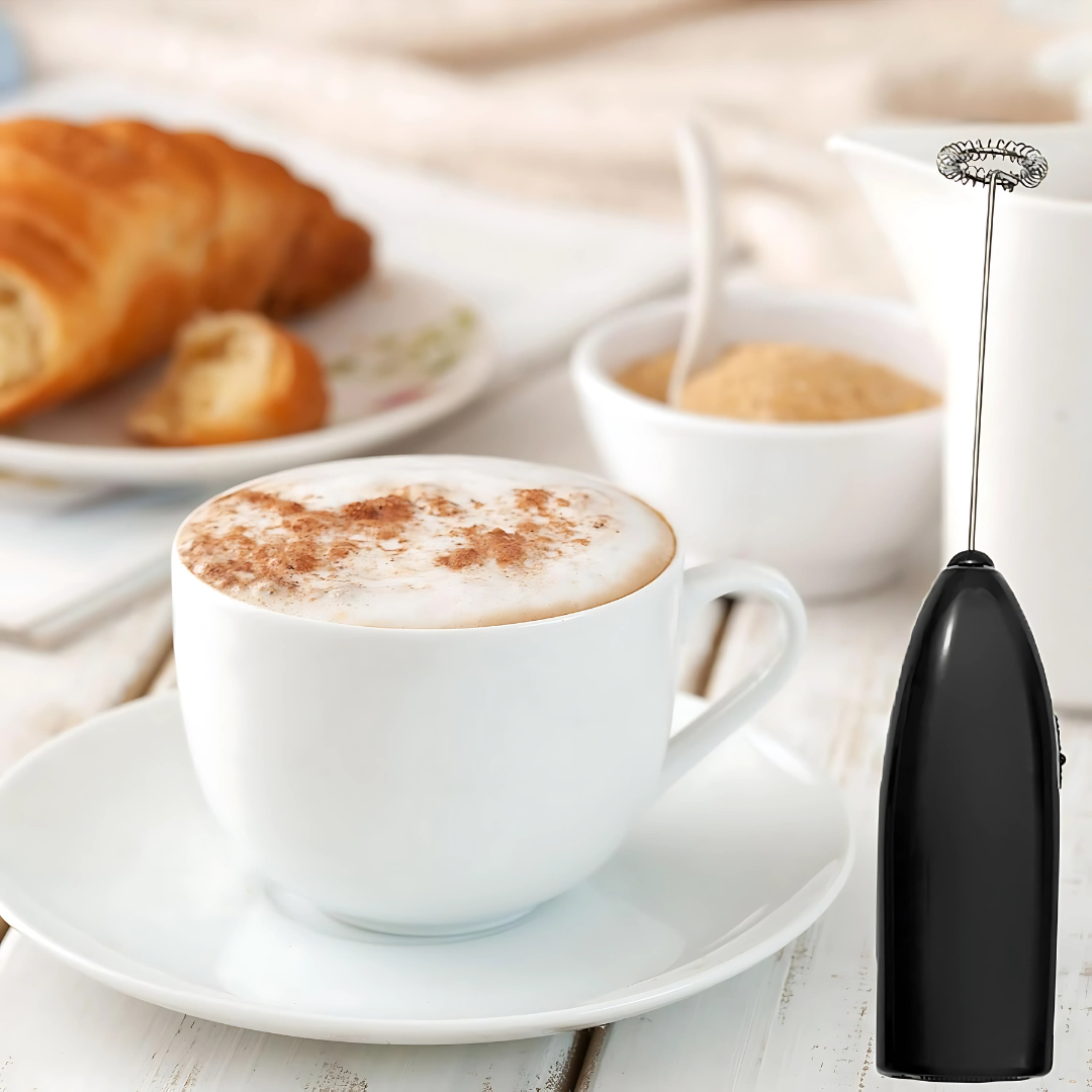 MINI BATIDORA ELÉCTRICA PARA ESPUMAR LECHE – Espuma cremosa en segundos sin esfuerzo