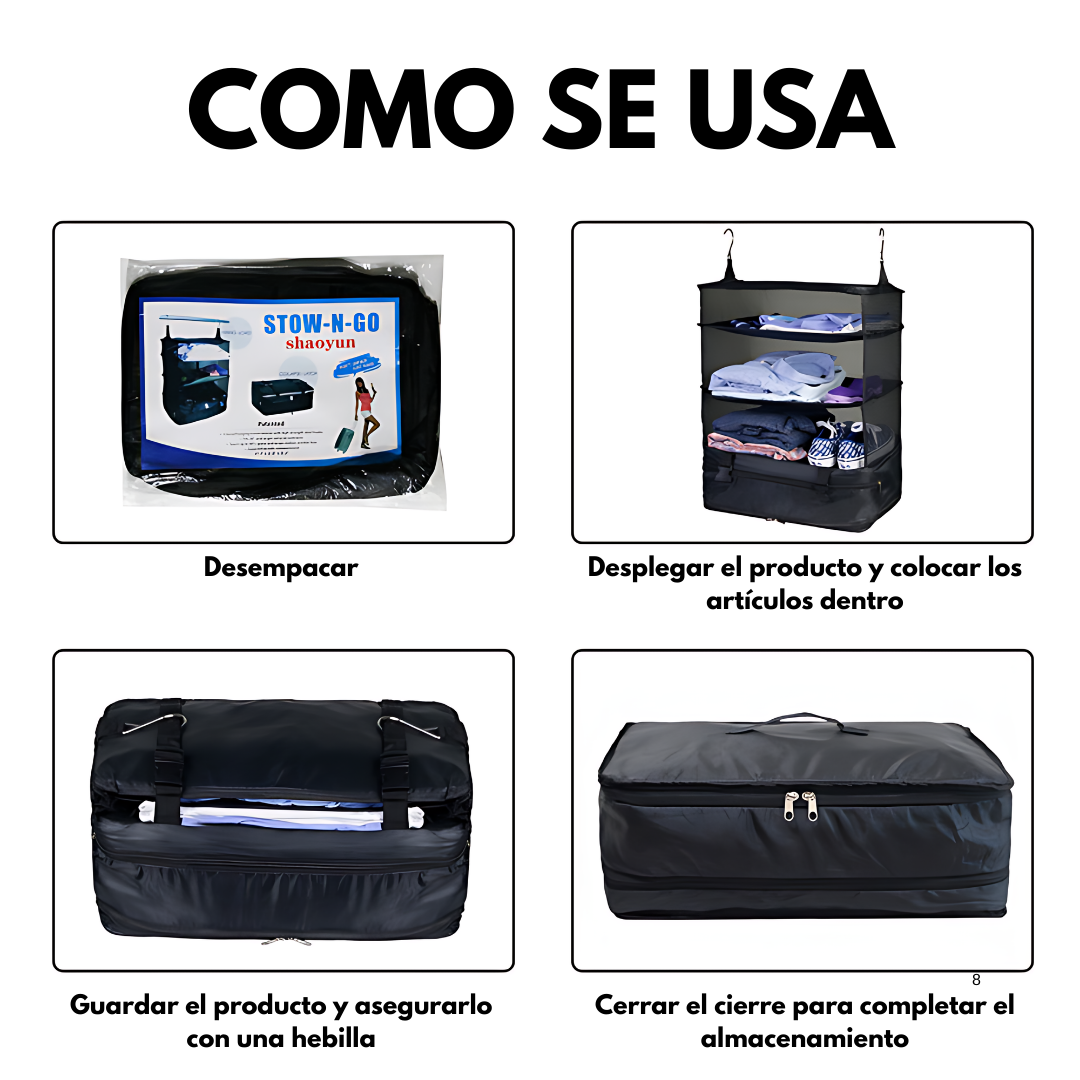 CLOSET PORTÁTIL EXPANDIBLE – Organización adaptable para cualquier espacio