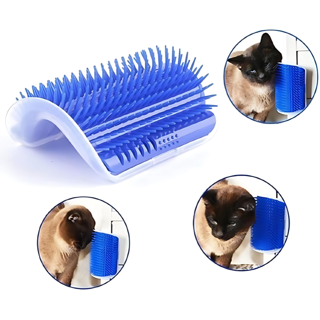 CEPILLO RASCADOR GATO (PACK DE 2) – Relaja, masajea y elimina el pelo suelto