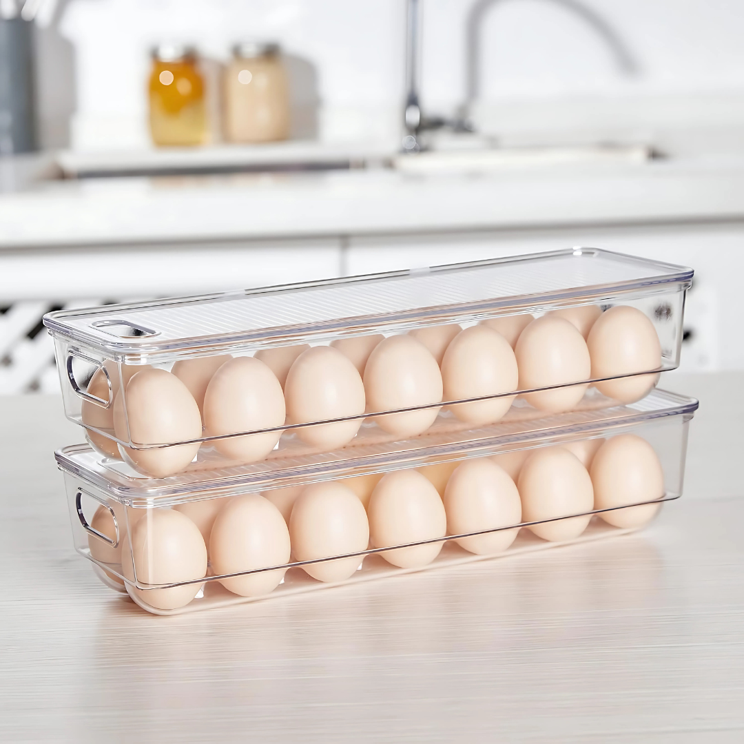 CONTENEDOR DE HUEVOS 14 ESPACIOS – Orden y frescura en tu refrigerador