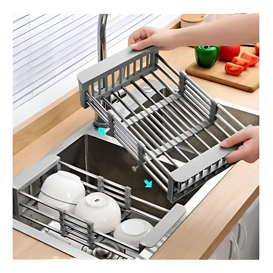 ESCURRIDOR EXPANSIBLE – Más espacio y comodidad para lavar y escurrir en tu cocina