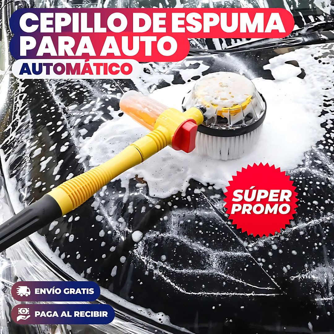 CEPILLO GIRATORIO PARA LAVADO DE VEHÍCULO – Limpieza profunda sin esfuerzo