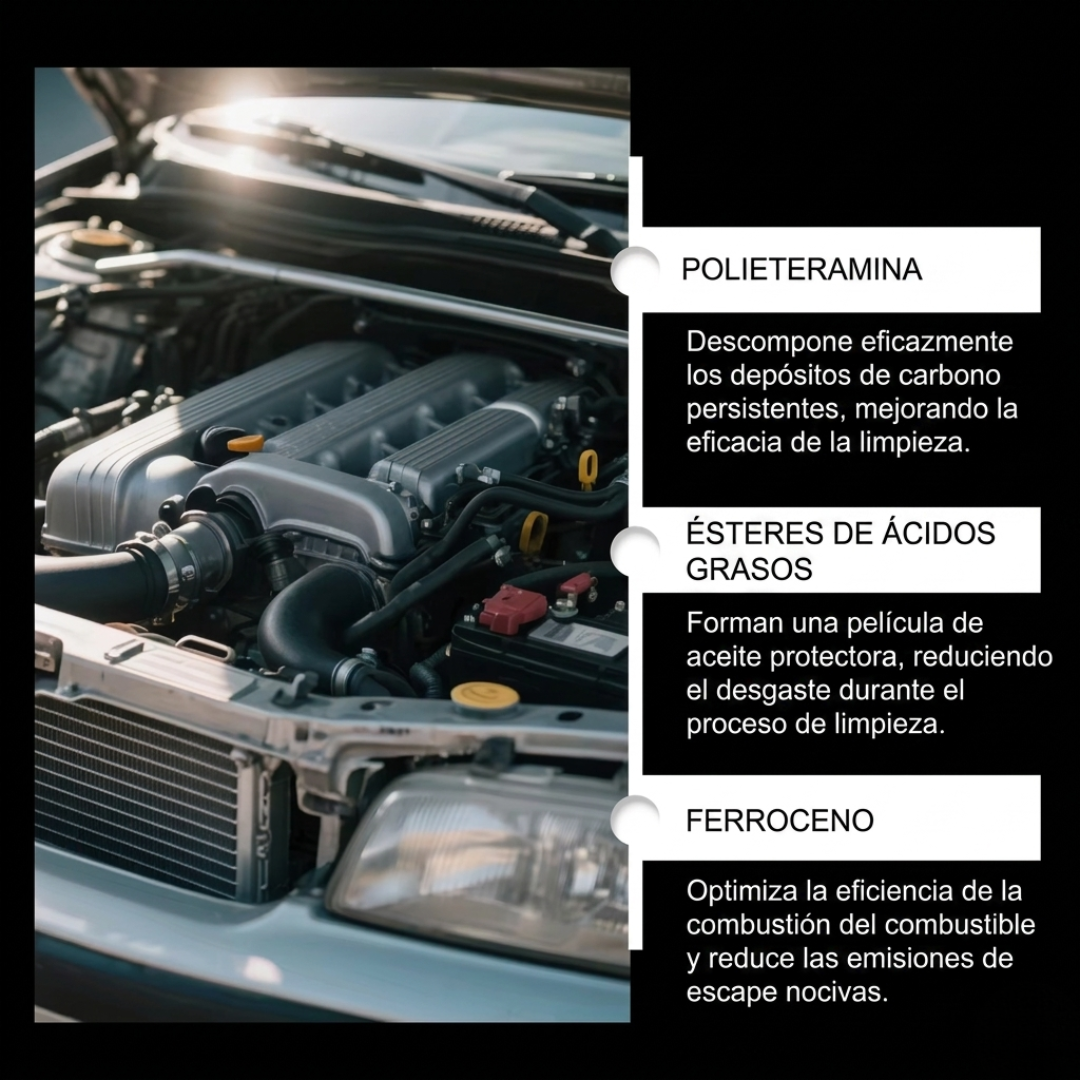 LIMPIADOR DEL SISTEMA DE COMBUSTIBLE — Evita daños costosos con una limpieza profunda
