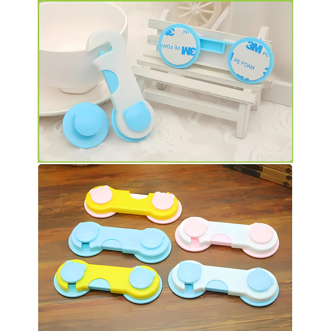 CANDADOS DE SEGURIDAD PARA BEBÉ (PACK*2) – Protege a tu pequeño de accidentes en casa