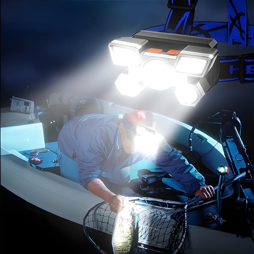 LINTERNA FRONTAL LED – Iluminación manos libres, potencia extrema y comodidad total en cualquier actividad