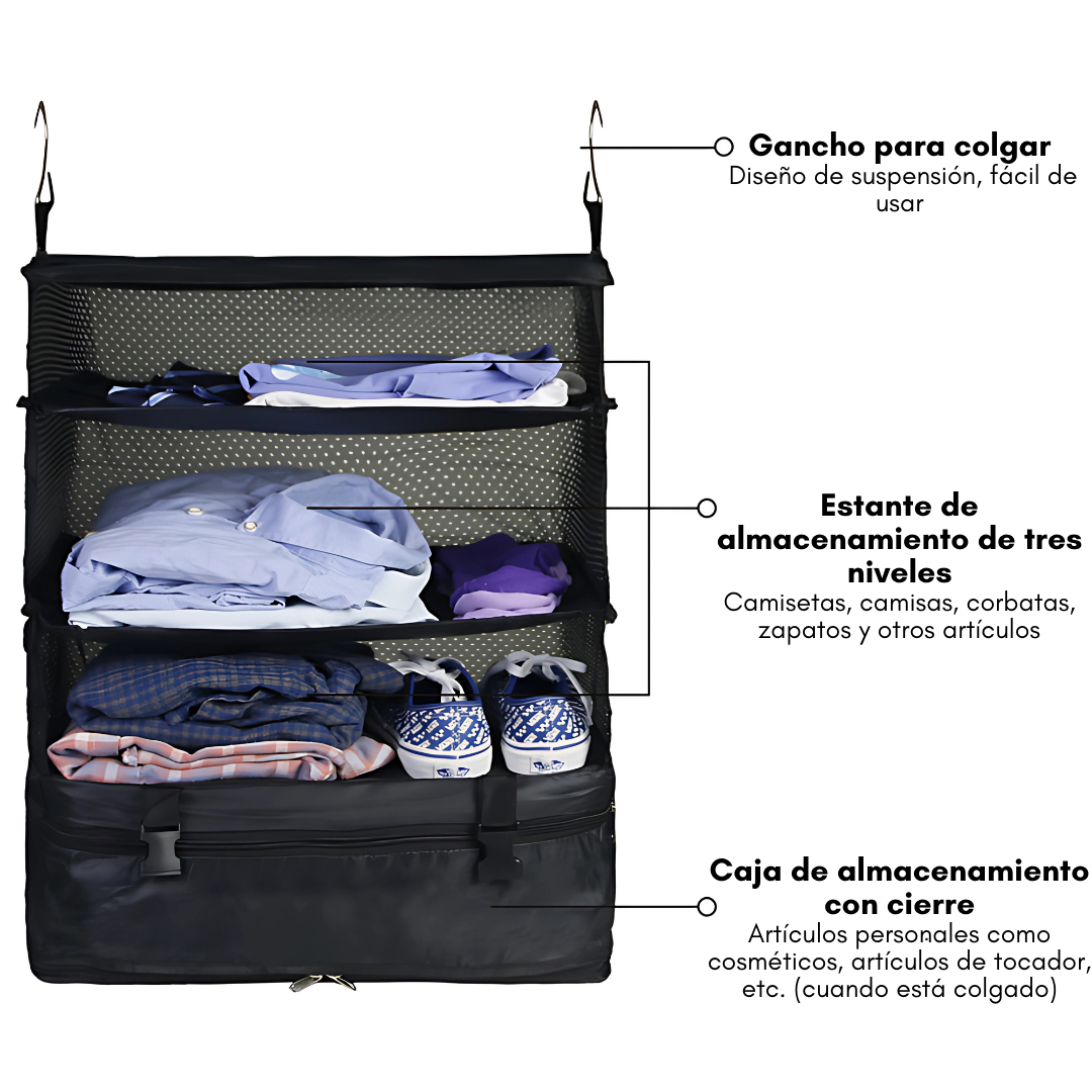 CLOSET PORTÁTIL EXPANDIBLE – Organización adaptable para cualquier espacio