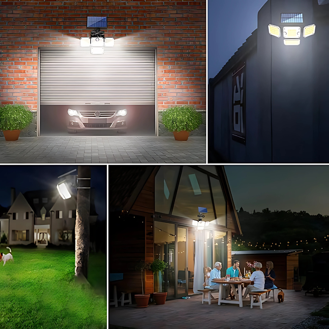 LUZ DE SEGURIDAD CON DETECTOR DE MOVIMIENTO – Iluminación automática para tu tranquilidad