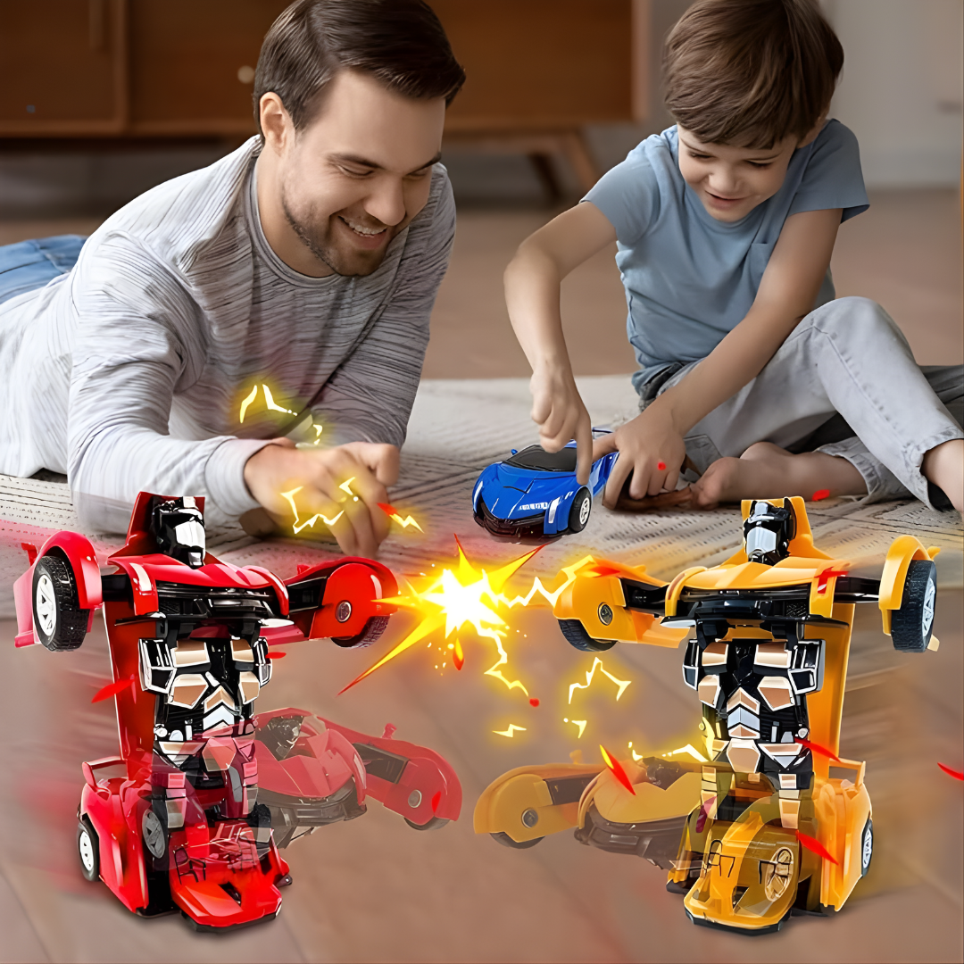 CARRO TRANSFORMER EL MEJOR REGALO PARA NIÑO – Diversión automática, transformación sorprendente y entretenimiento sin parar