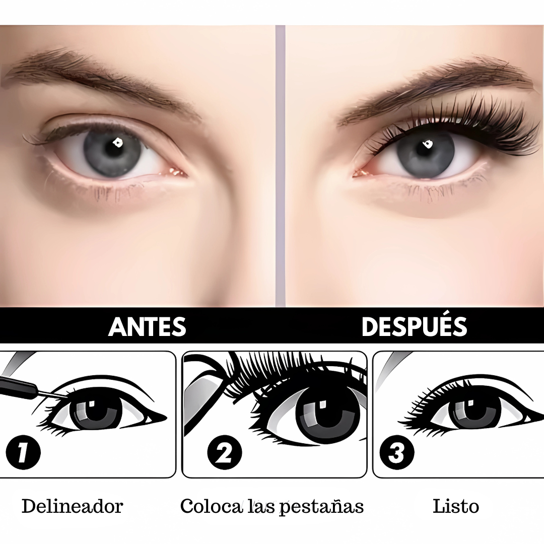 KIT DE PESTAMAG – Dile adiós al pegamento, luce pestañas magnéticas en segundos